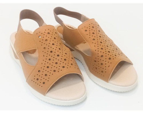 Туфли женские н/к (корич) (37-41) (уп8)