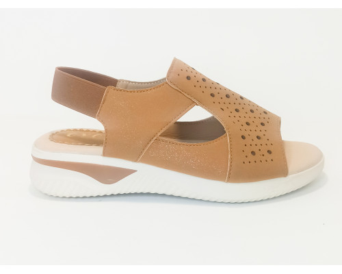 Туфли женские н/к (корич) (37-41) (уп8)