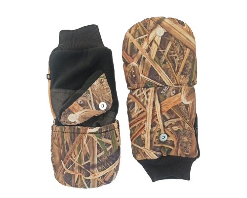 Перчатки-варежки трансформер утепленные рыбака (уп. 6 пар)