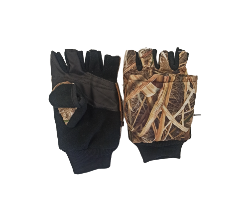 Перчатки-варежки трансформер утепленные рыбака (уп. 6 пар)