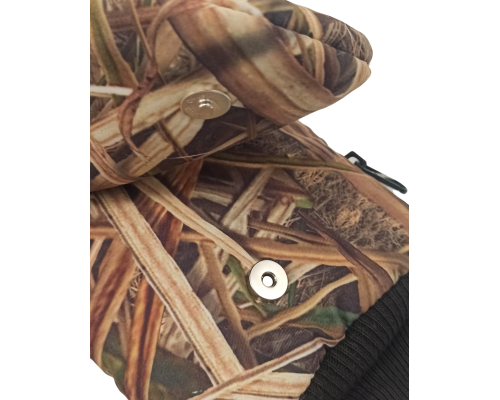 Перчатки-варежки трансформер утепленные рыбака (уп. 6 пар)