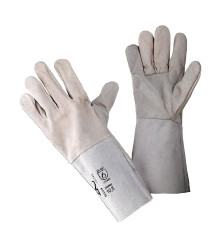 Краги спилковые пятипалые