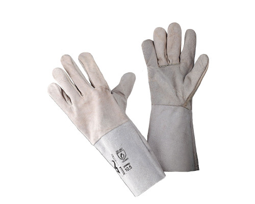 Краги спилковые пятипалые