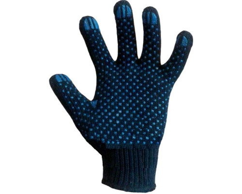 Перчатки х/б 6-ти нит., 10 класс, 55 гр., ПВХ-точка 10/400