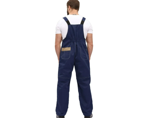 Полукомбинезон "РОЛЬФ" цвет: т. синий/бежевый, р. 48-50 (182-188)